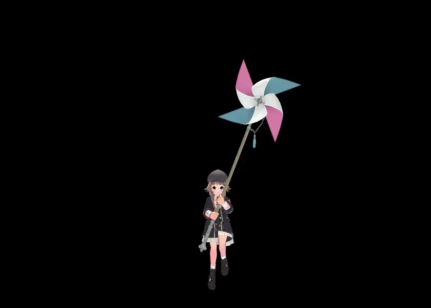 커다란 바람개비 양손검 외형 주문서 (Giant Pinwheel Greatsword Appearance Scroll)