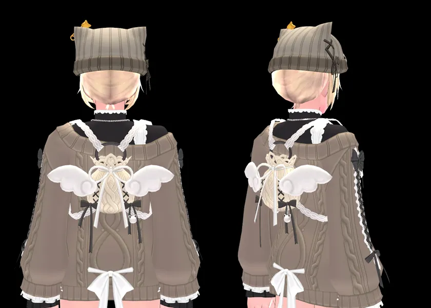 따뜻한 코지 니트 날개 따뜻한 코지 니트 날개