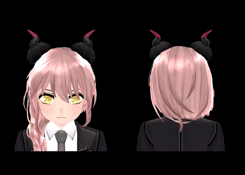 히트 비트 퍼프 데빌 귀 머리띠