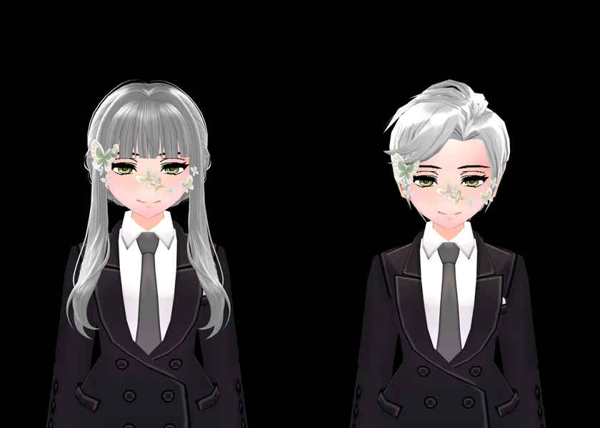 봄 나비 장식(얼굴 장식 슬롯 전용)