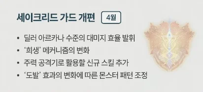 세이크리드 가드 개편